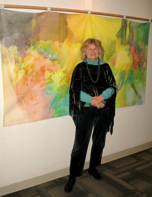 Diane Rusnak with "Winter Fun"
